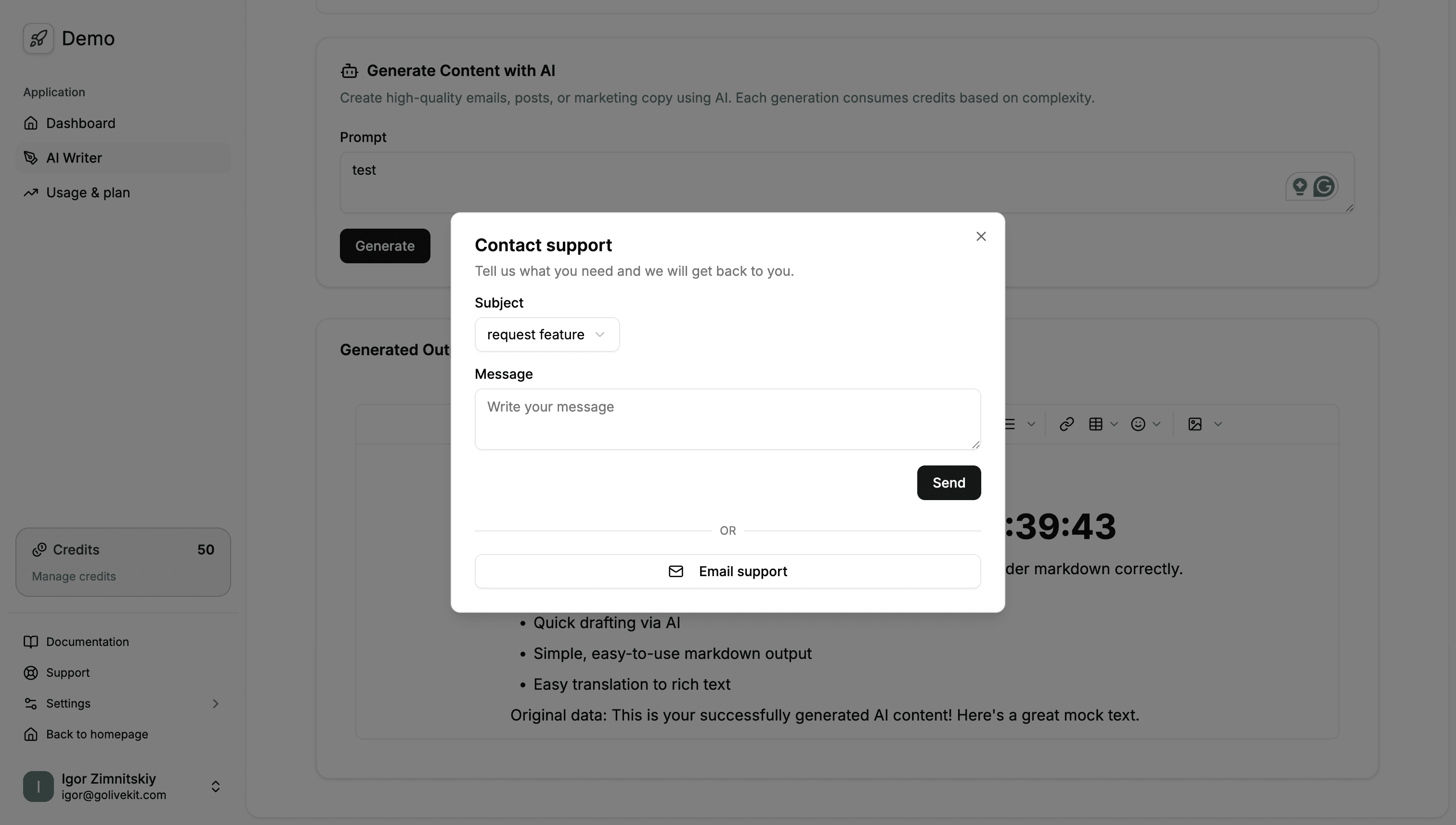 Support Actions